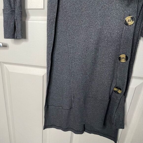 We The Free {Free People} Perfect Match Longline Duster Cardigan (Gray) - XS - Picture 11 of 11